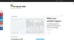 Desktop Screenshot of deviajeporitalia.com
